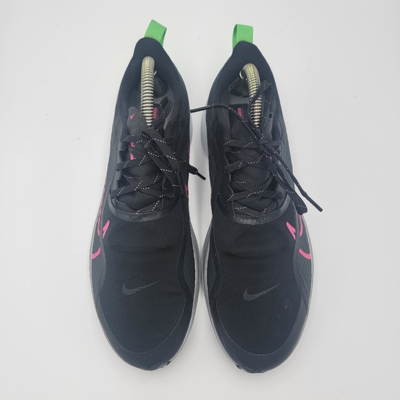 Nike Air Zoom Pegasus 37 Shield Black Pink Blast 2020 - Size 10 Sneakers Shoe - Picture 3 of 9